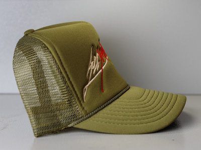 "SeeYouThere" Olive Trucker Hat