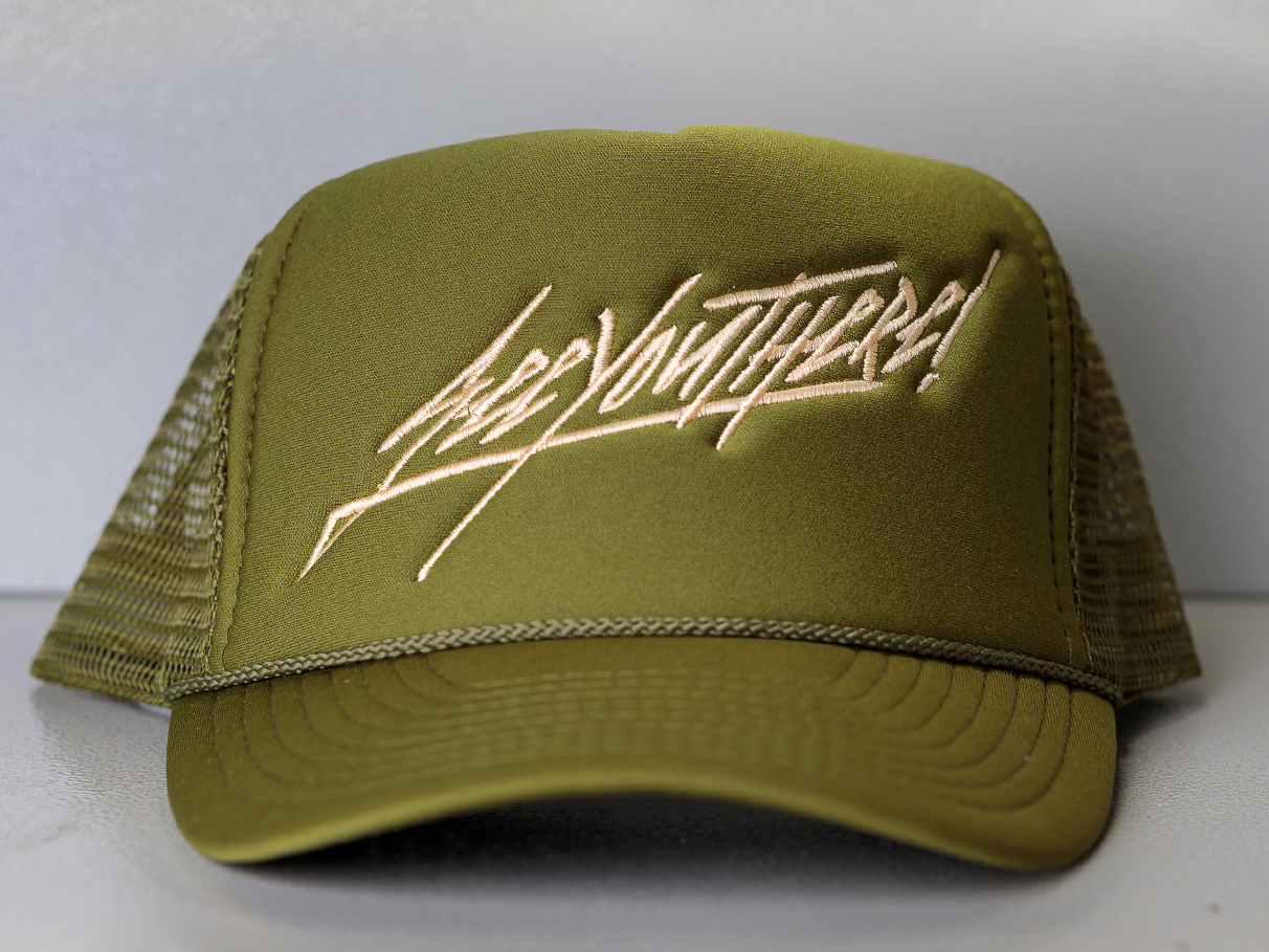 "SeeYouThere" Olive Trucker Hat